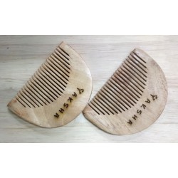 Neem Wood Beard Comb Iv